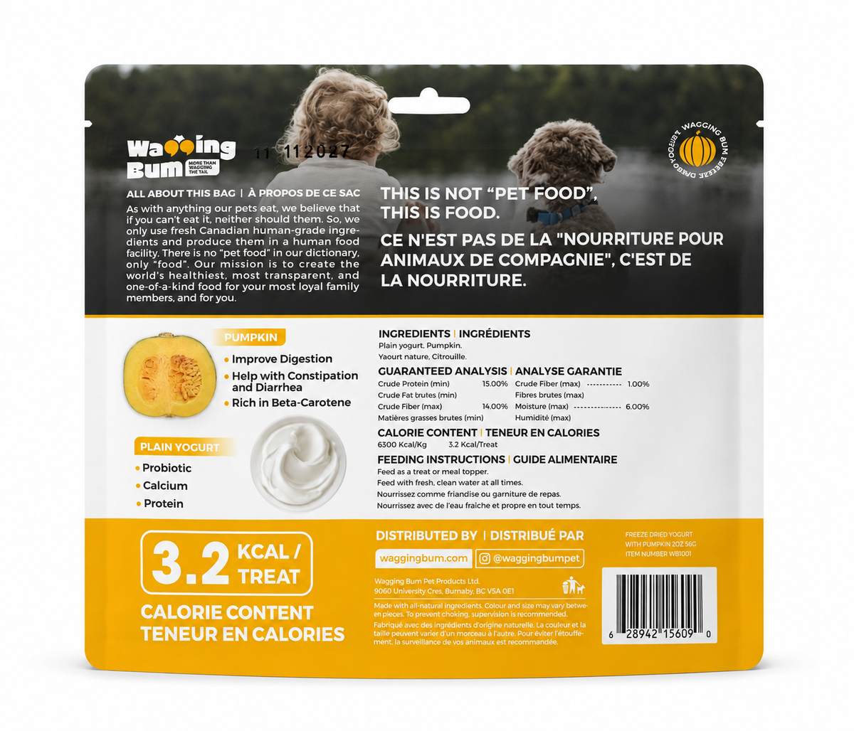 ANYTIME YOGURT! Freeze-dried Greek Yogurt with Pumpkin