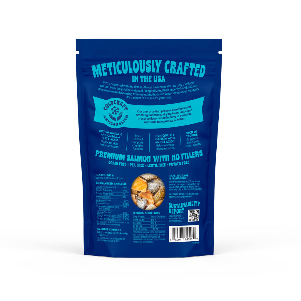 Freeze-Dried Salmon Skin Bites for Dogs