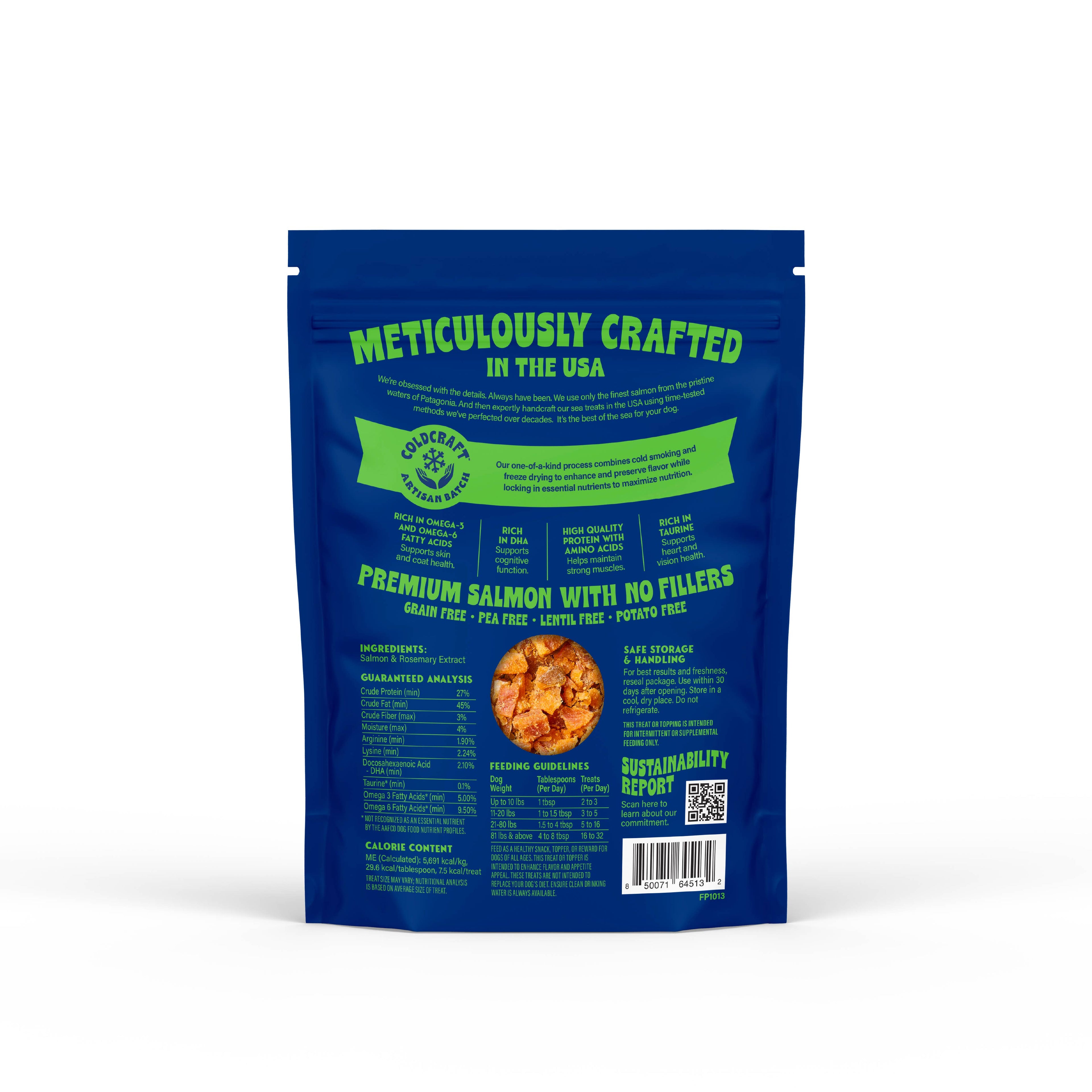 Freeze-Dried Salmon Crumbles (Treat & Topper) for Dogs, 2oz