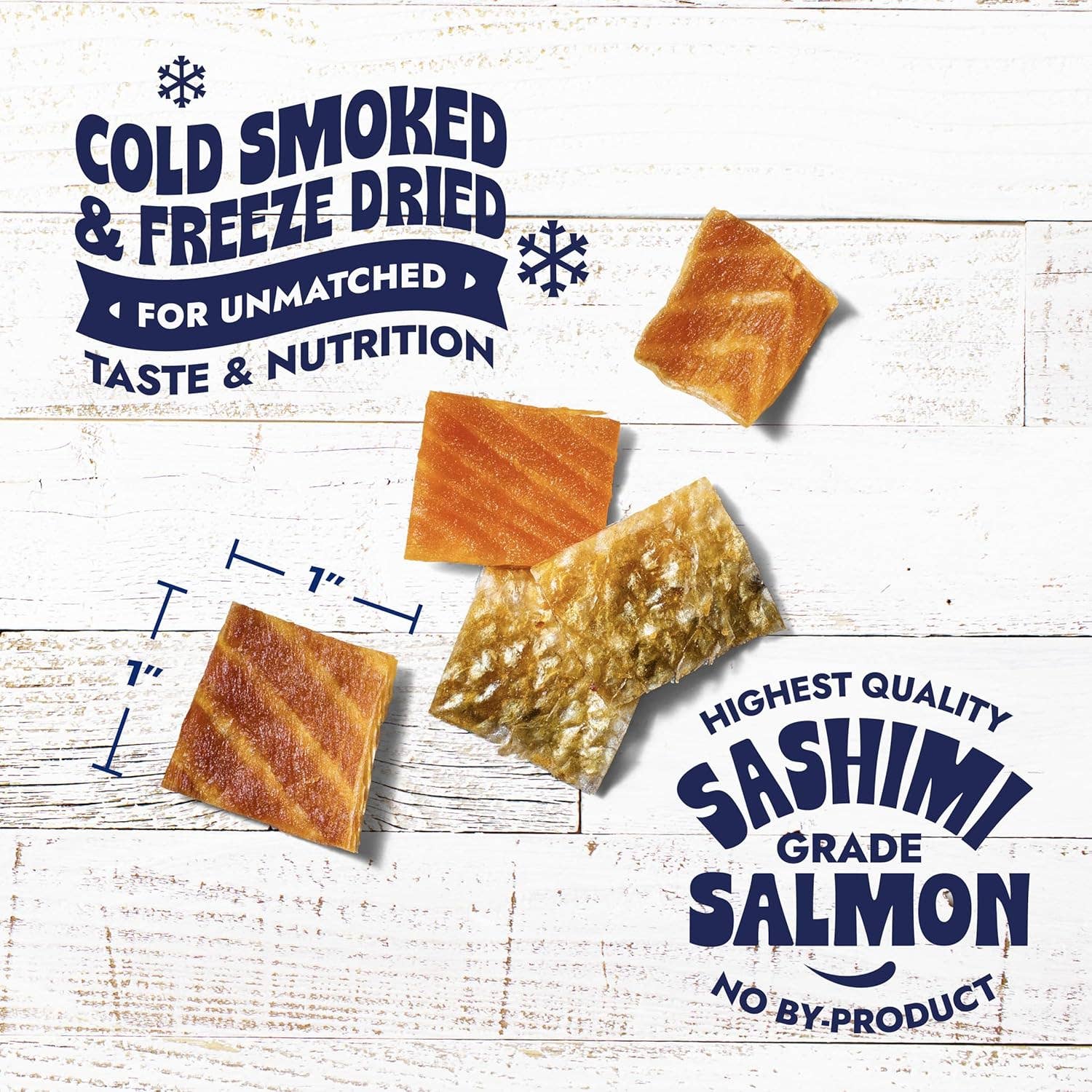 Freeze-Dried Salmon Skin Bites for Dogs, 2oz