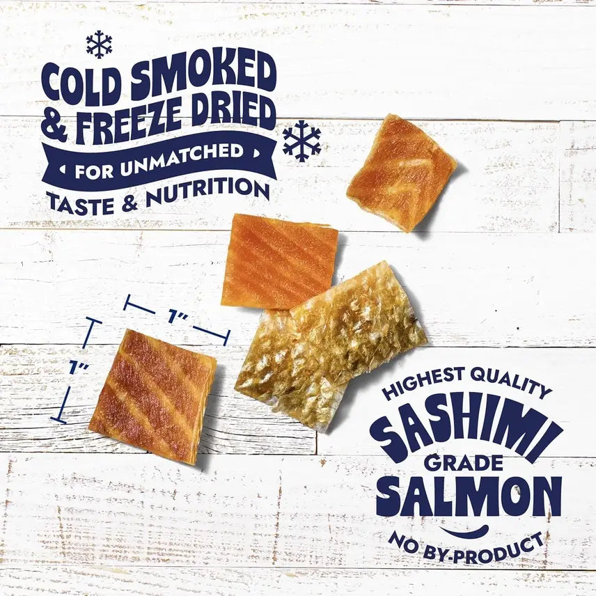 Freeze-Dried Salmon Skin Bites for Dogs