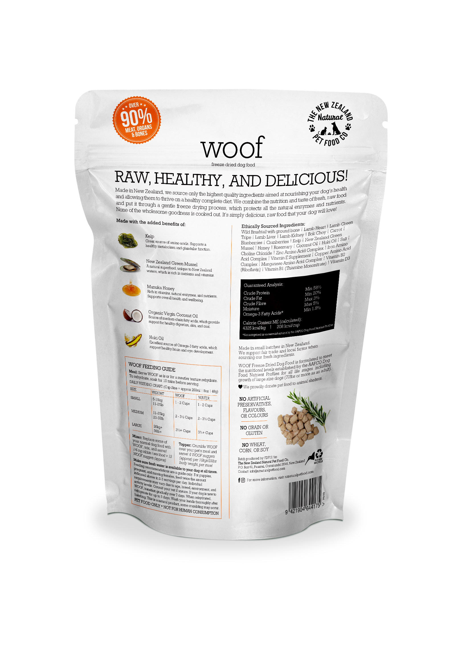 Wild Brushtail Freeze Dried Food