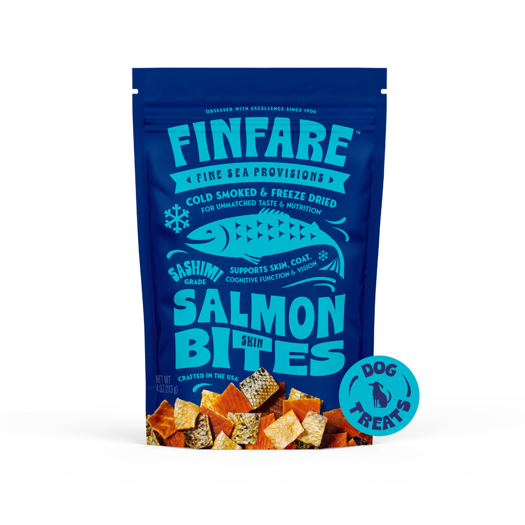 Freeze-Dried Salmon Skin Bites for Dogs
