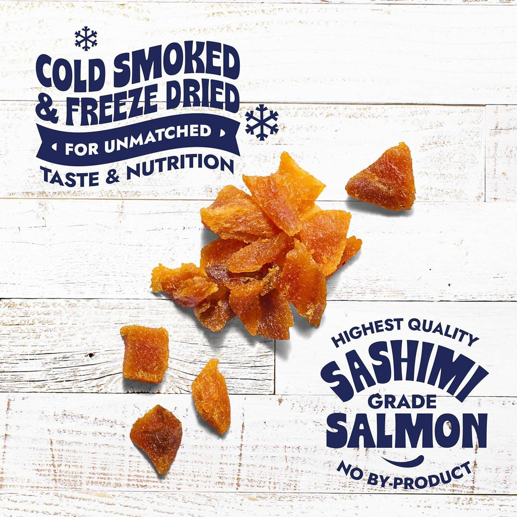 Freeze-Dried Salmon Crumbles (Treat & Topper) for Dogs, 2oz