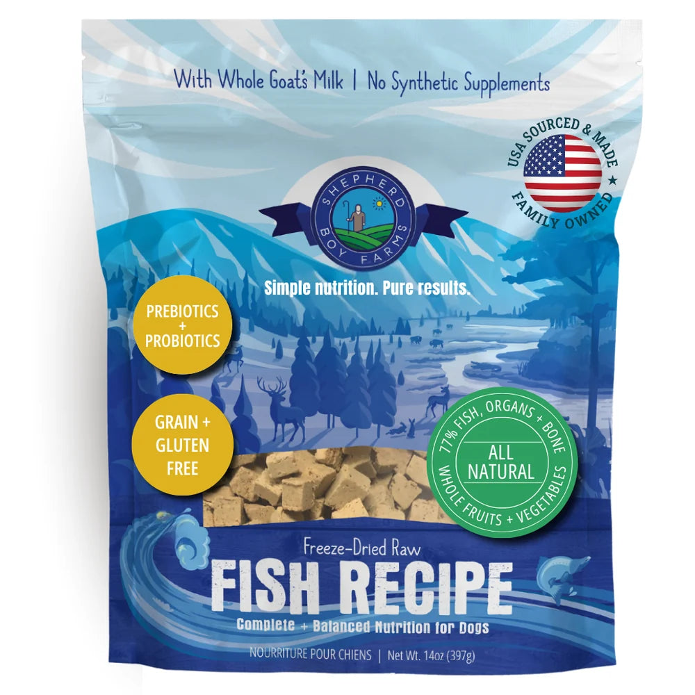Freeze-Dried Fish Recipe for Dogs (14oz)