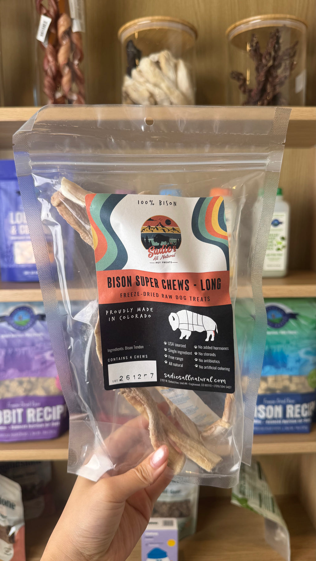 Bison Super Chews Long - 4 per bag