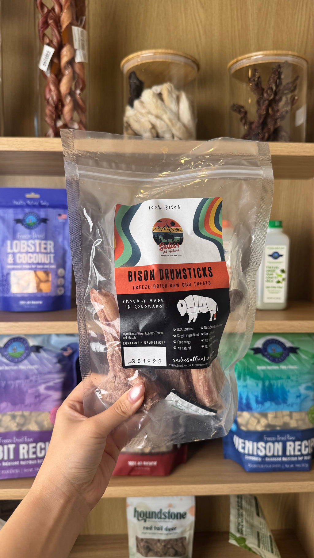 Bison Drumsticks - 4 per bag