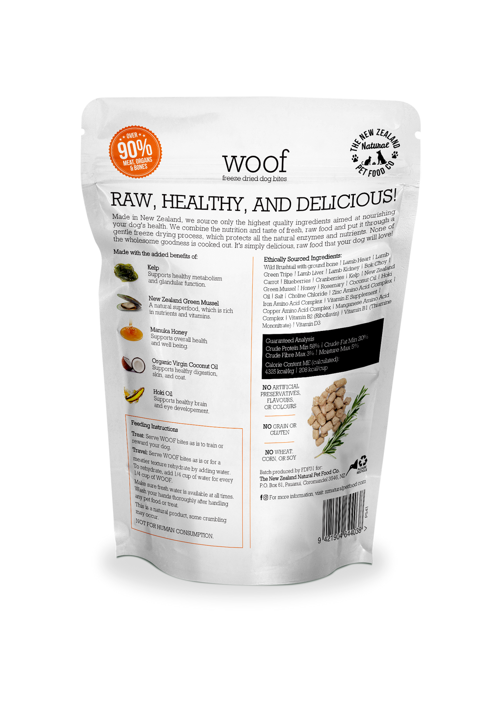 Wild Brushtail Freeze Dried Food