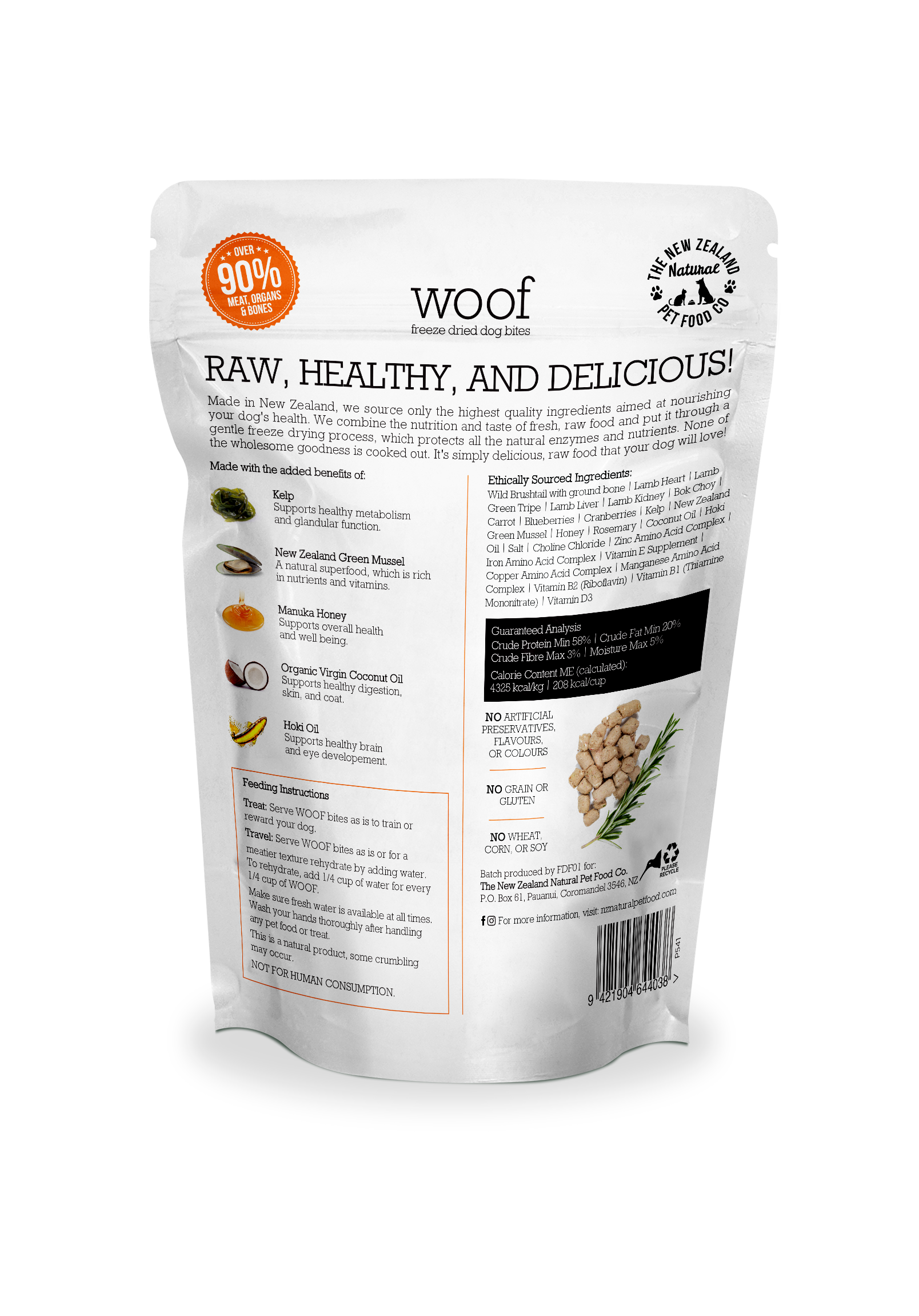 Wild Brushtail Freeze Dried Food