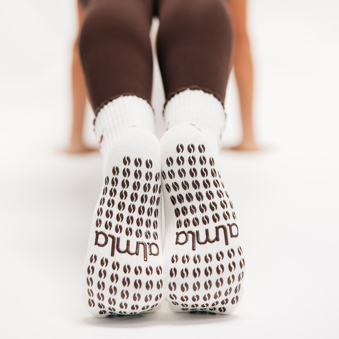 Dachshund & Espresso Martini Double Sided Pilates Grip Sock