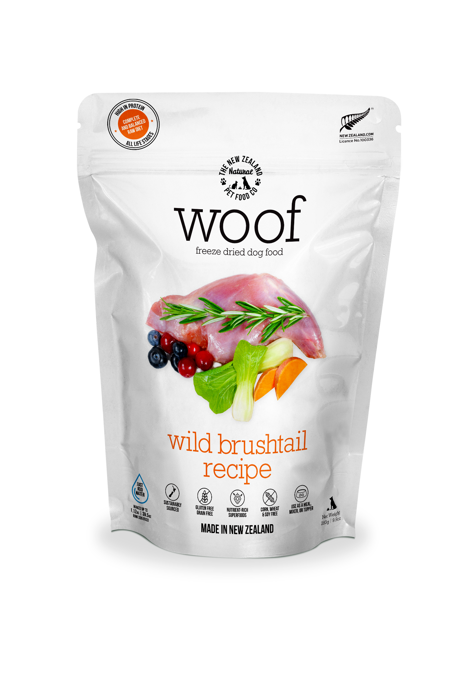 Wild Brushtail Freeze Dried Food