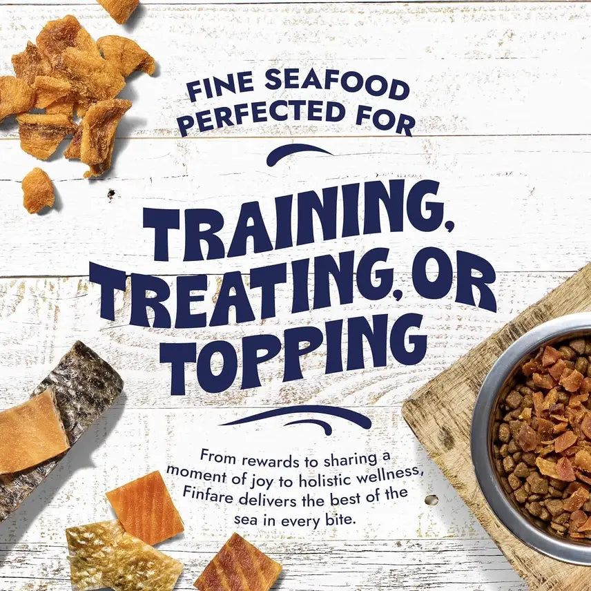 Freeze-Dried Salmon Skin Strips for Dogs
