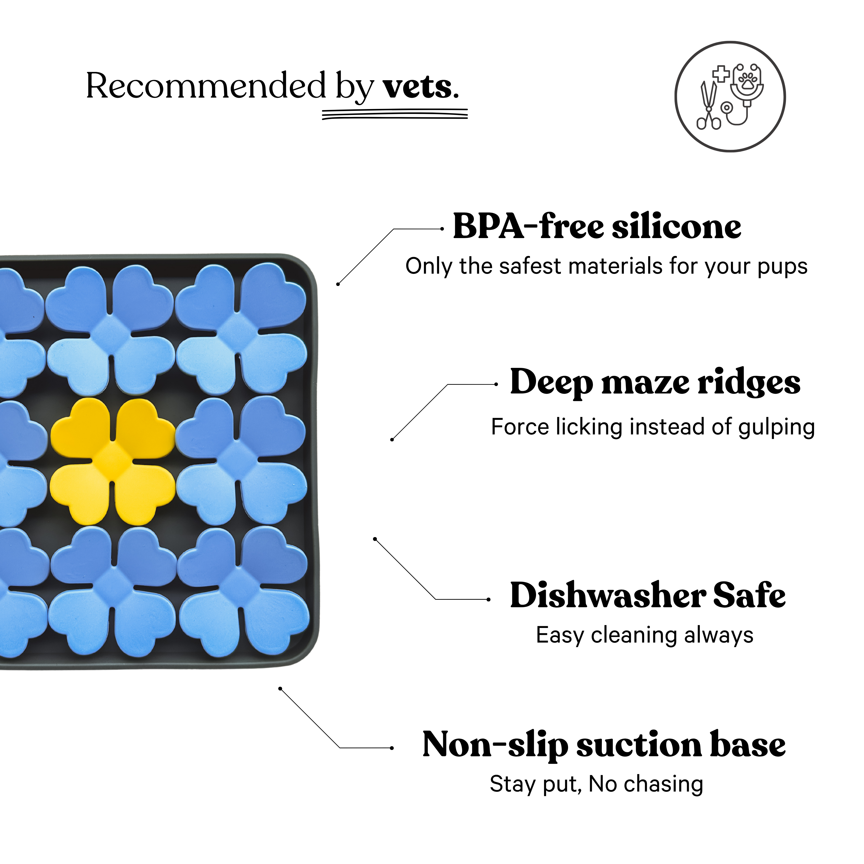Snuffle Mat | Square | Blue